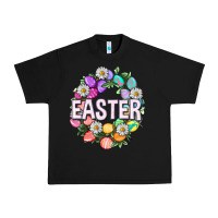 Black Easter with eggs and daisy Urban Heavy Tee - NancyCooperArtShop