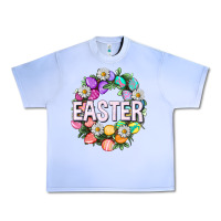 Grape Ice Easter with eggs and daisy Urban Heavy Tee - NancyCooperArtShop