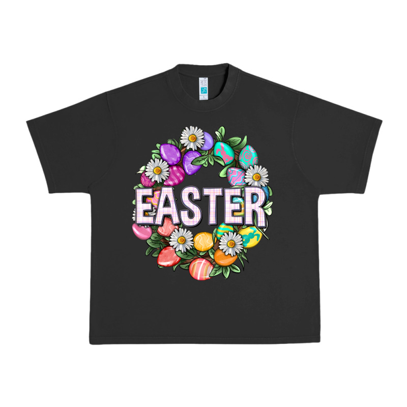 Easter With Eggs And Daisy Urban Heavy Tee by NancyCooperArtShop | Teevron