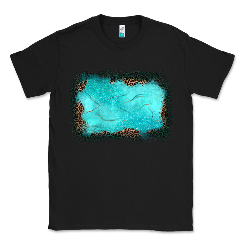 Gemstone Turquoise Leopard Background Classic Tee by JahusDesignShop | Teevron
