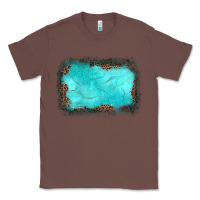 Chestnut gemstone turquoise leopard background Classic Tee - JahusDesignShop
