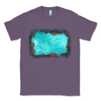 Lavender gemstone turquoise leopard background Classic Tee - JahusDesignShop
