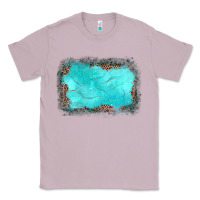 Lilac gemstone turquoise leopard background Classic Tee - JahusDesignShop