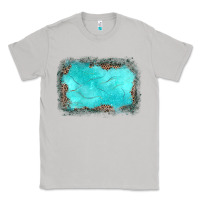 Moon Dust gemstone turquoise leopard background Classic Tee - JahusDesignShop