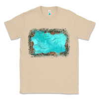 Mushroom gemstone turquoise leopard background Classic Tee - JahusDesignShop