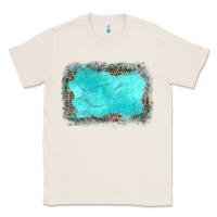Natural gemstone turquoise leopard background Classic Tee - JahusDesignShop