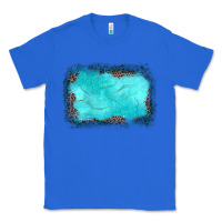 True Royal gemstone turquoise leopard background Classic Tee - JahusDesignShop