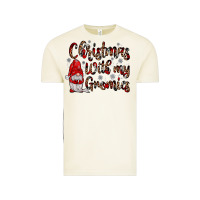 Christmas With My Gnomies Vintage Tee | Teevron