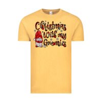 Vintage Mustard christmas with my gnomies Vintage Tee - JahusDesignShop