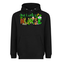 Black St. Patrick's One lucky Nurse Heavyweight Hoodie - OliviaCreatesArt