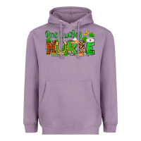 Lavender St. Patrick's One lucky Nurse Heavyweight Hoodie - OliviaCreatesArt