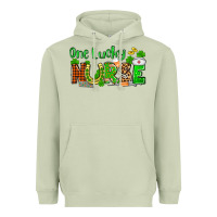 Matcha St. Patrick's One lucky Nurse Heavyweight Hoodie - OliviaCreatesArt