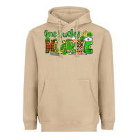 Mushroom St. Patrick's One lucky Nurse Heavyweight Hoodie - OliviaCreatesArt