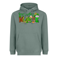 Sage St. Patrick's One lucky Nurse Heavyweight Hoodie - OliviaCreatesArt