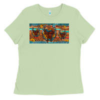 Matcha saddle horseshoe  sunflower leopard license plate Ladies Tee - Artiststas