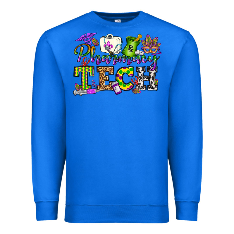 Mardi Gras Pharmacy Tech Premium Sweatshirt by OliviaCreatesArt | Teevron