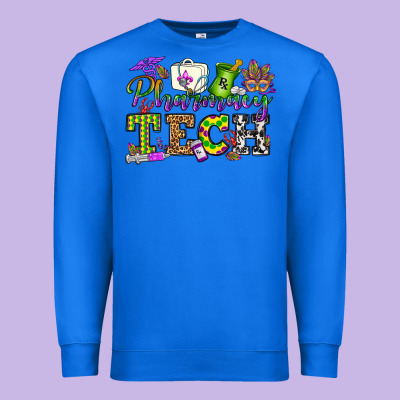 Mardi Gras Pharmacy Tech Premium Sweatshirt Designed By Oliviacreatesart
