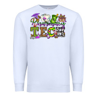 White mardi gras pharmacy tech Premium Sweatshirt - OliviaCreatesArt