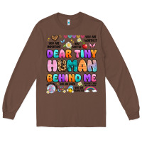 Chestnut dear tiny human behind me Long Sleeve Tee - Artiststas