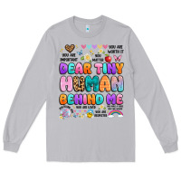 Moon Dust dear tiny human behind me Long Sleeve Tee - Artiststas