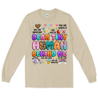 Mushroom dear tiny human behind me Long Sleeve Tee - Artiststas