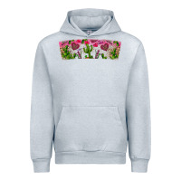 Heather Grey Stuck On You Urban Hoodie - CowhideDigitalArt