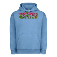 Pigment Pebble Blue Stuck On You Urban Hoodie - CowhideDigitalArt