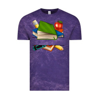 Cloud Purple custom teacher books Vintage Tee - NancyCooperArtShop