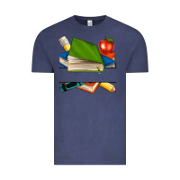 Vintage Denim custom teacher books Vintage Tee - NancyCooperArtShop
