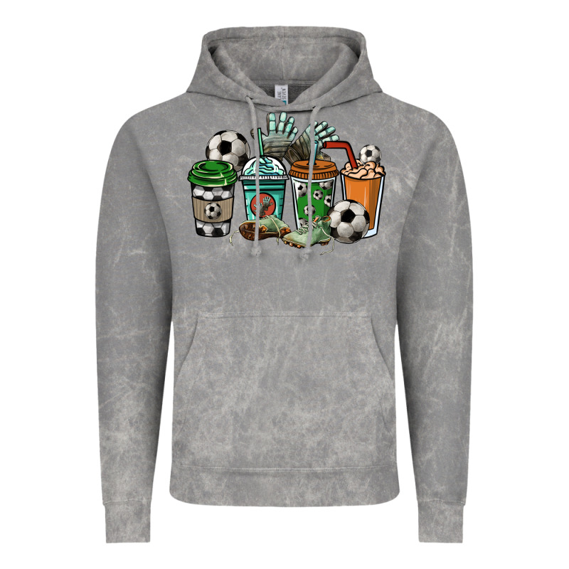Soccer Coffee Cups Vintage Hoodie by NancyCooperArtShop | Teevron