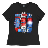 Black red white and boozy Ladies Tee - JahusDesignShop