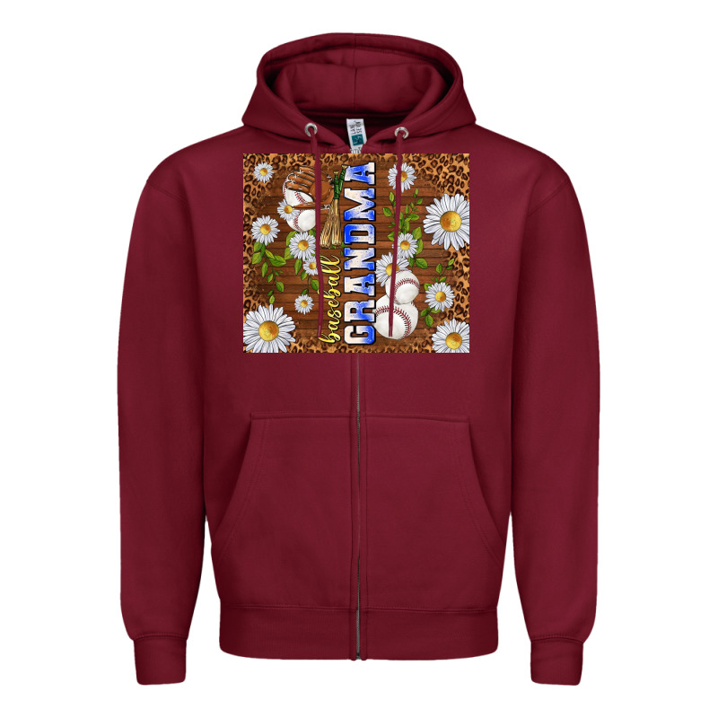Baseball Grandma Zipper Hoodie by TumblerDesignByShophia | Teevron