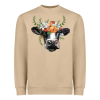 Mushroom holstein cow head Heavyweight Sweatshirt - BarkalooDesign