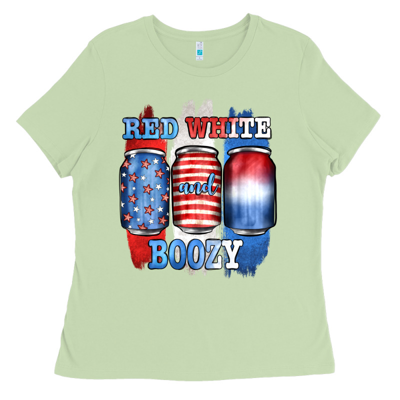Red White And Boozy Ladies Tee by JahusDesignShop | Teevron