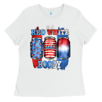 White red white and boozy Ladies Tee - JahusDesignShop