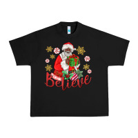 Black believe black santa christmas Urban Heavy Tee - MaliasSmallBusiness