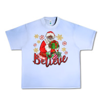 Grape Ice believe black santa christmas Urban Heavy Tee - MaliasSmallBusiness