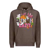 Coffee One hip Lunch Lady Easter Day Premium Hoodie - CowGirlArtShop