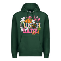 Sports Green One hip Lunch Lady Easter Day Premium Hoodie - CowGirlArtShop