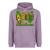 Lavender St. Patrick's Fueled by beer and shenanigangs Heavyweight Hoodie - OliviaCreatesArt