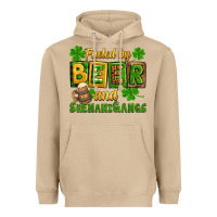 Mushroom St. Patrick's Fueled by beer and shenanigangs Heavyweight Hoodie - OliviaCreatesArt