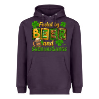 Plum St. Patrick's Fueled by beer and shenanigangs Heavyweight Hoodie - OliviaCreatesArt