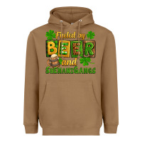 Toasted Coconut St. Patrick's Fueled by beer and shenanigangs Heavyweight Hoodie - OliviaCreatesArt