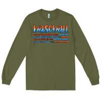 Army Green vintage baseball Long Sleeve Tee - Artiststas