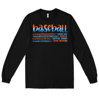 Black vintage baseball Long Sleeve Tee - Artiststas