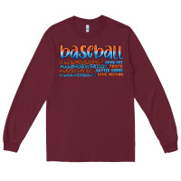 Burgundy vintage baseball Long Sleeve Tee - Artiststas
