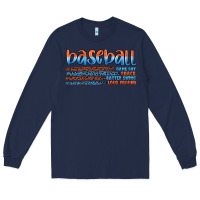 Navy vintage baseball Long Sleeve Tee - Artiststas