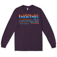 Plum vintage baseball Long Sleeve Tee - Artiststas