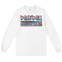 White vintage baseball Long Sleeve Tee - Artiststas