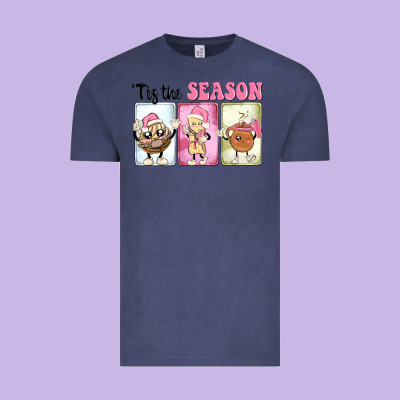 Christmas Tis The Season Vintage Tee Designed By Maliassmallbusiness